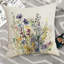 Housse de coussin décoratif pour 2 coussins décoratifs floraux d'été