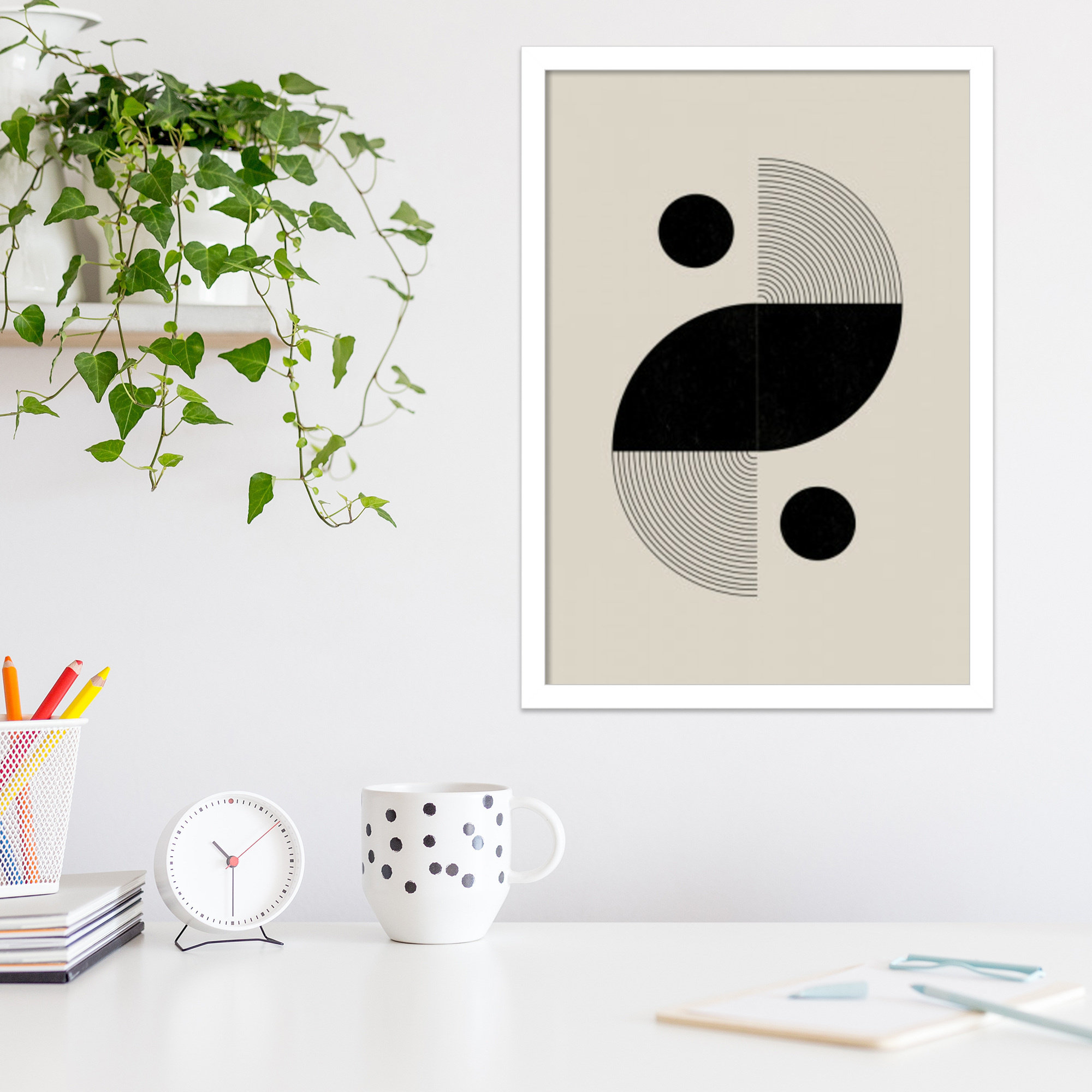 BaB No 3 by The Miuus Studio, 21" H x 15" W x 1" D, White