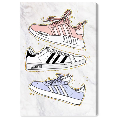 Espadrilles pastel - impression sur toile