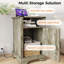 Ensemble de tables de bout Farmhouse avec station de charge et rangement intégrés-229872974