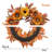 22" Artificial Orange Sunflower Wreath 
