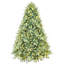 Arbre de Noël teinté avec embouts PE + PVC et lumières DEL blanc chaud-268681601