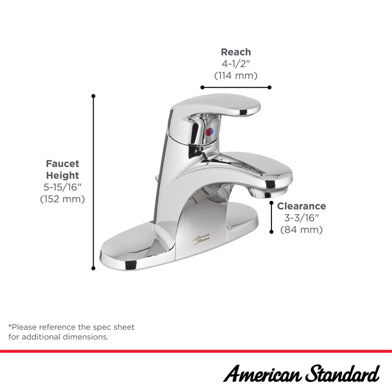 Single-handle Bathroom Faucet with Drain Assembly