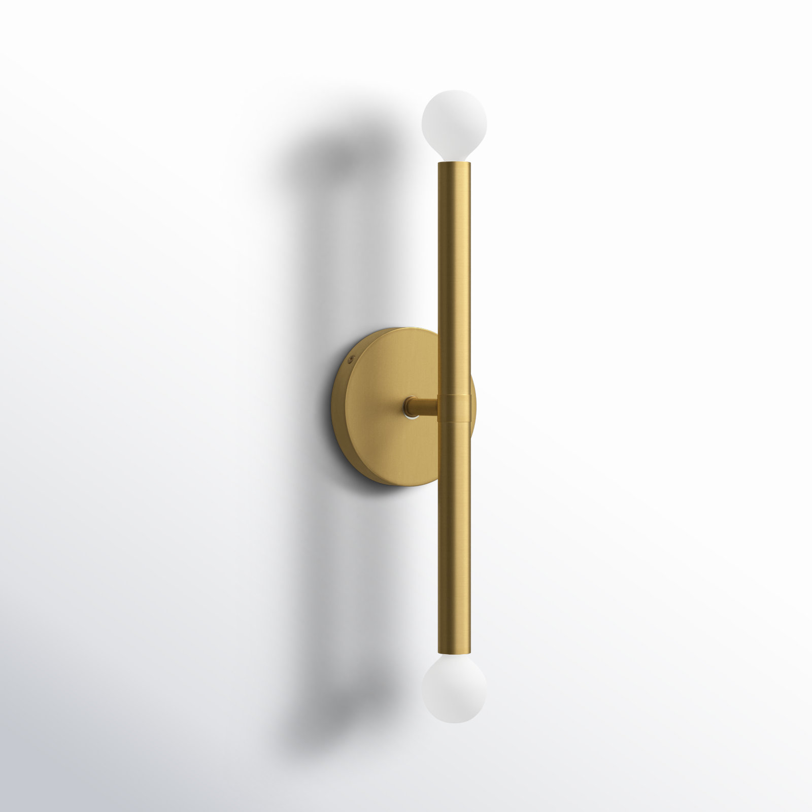 Jamir 2-Light Steel Dimmable Wallchiere , Gold