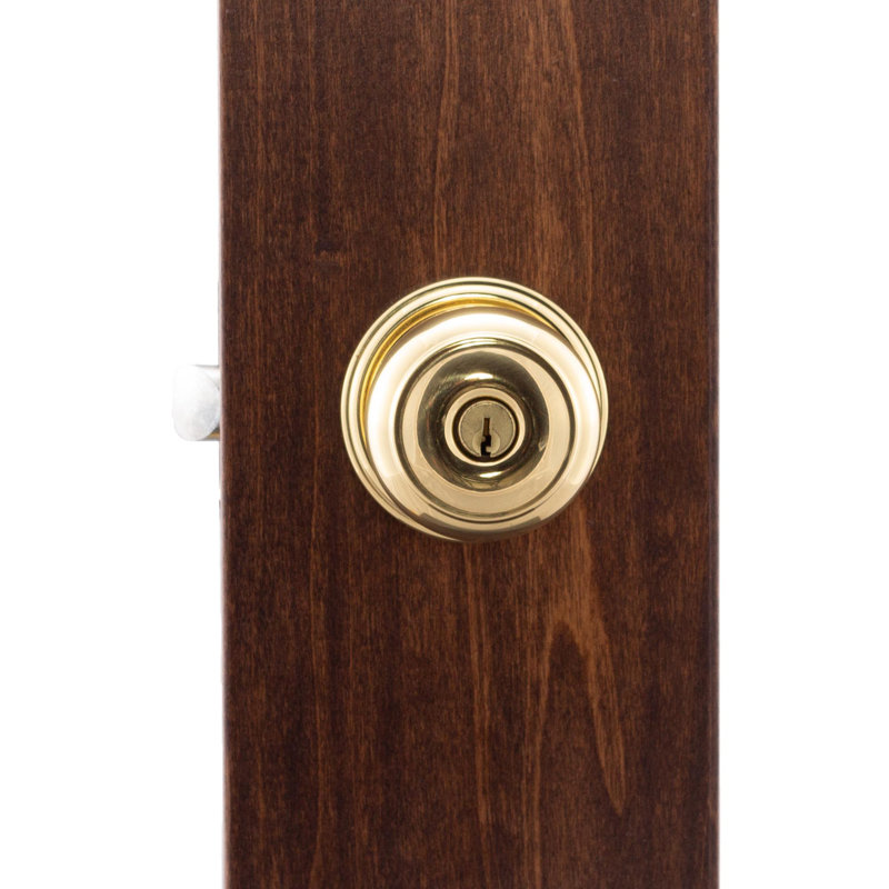 Bouton de porte Colonial, Laiton poli