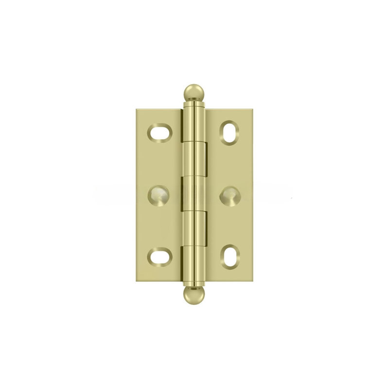 2.5'' x 1.75'' Butt Bearing Hinge, Unlacruered Brass