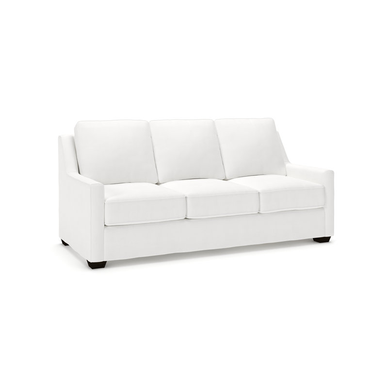 Gemi Upholstered 80'' Sofa, Bayou Off White Canvas