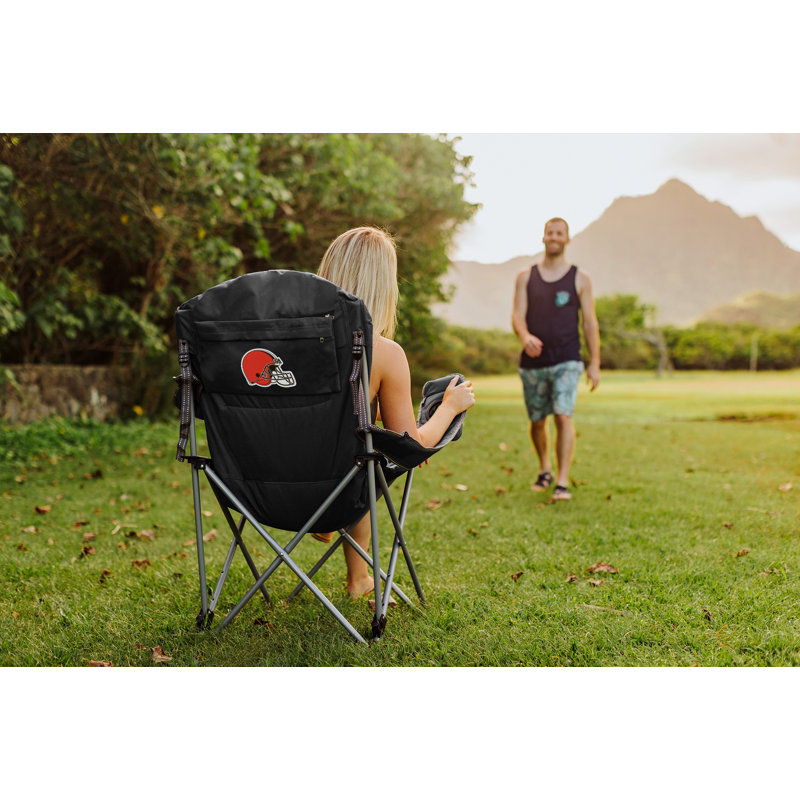 NFL Reclining Camp Chair, Black, Cleveland Browns