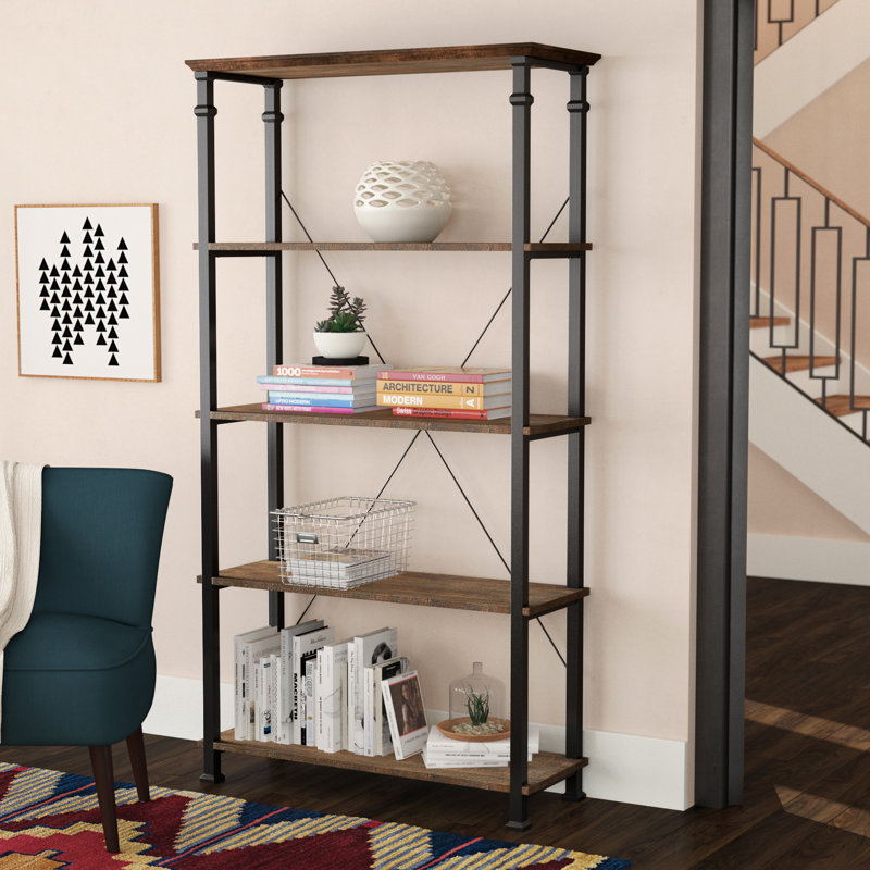Zona Etagere Bookcase, Brown