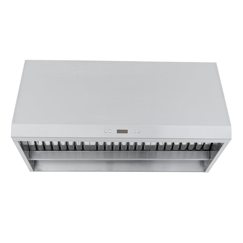 Hotte murale PROLINE de 42 pouces, conduit, 2000 pi³ / min, acier inoxydable, lumières DEL, commande tactile ACL, moteur de soufflage ULTRA-SILENCIEUX, 4 vitesses, garantie de 3 ans