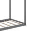 Cadre de lit bas moderne en bois massif, lit simple en forme de maison-2087727580