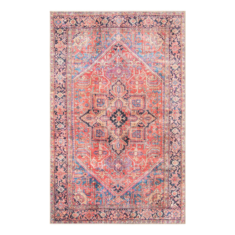 Prague Chenille Oriental Indoor Rug, Rectangle 5' x 8'