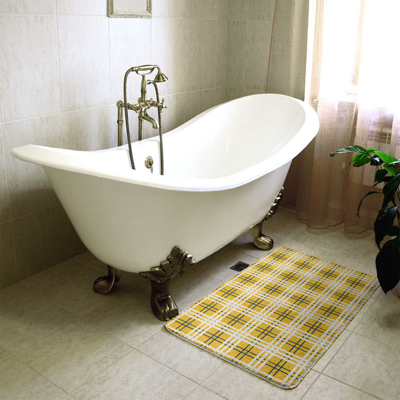 Tapis pour salle de bain Philadelphia, l 21 po x L 34 po, Blue