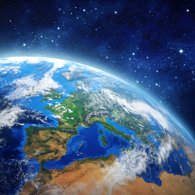 Face Of The Earth - Wrapped Canvas Print