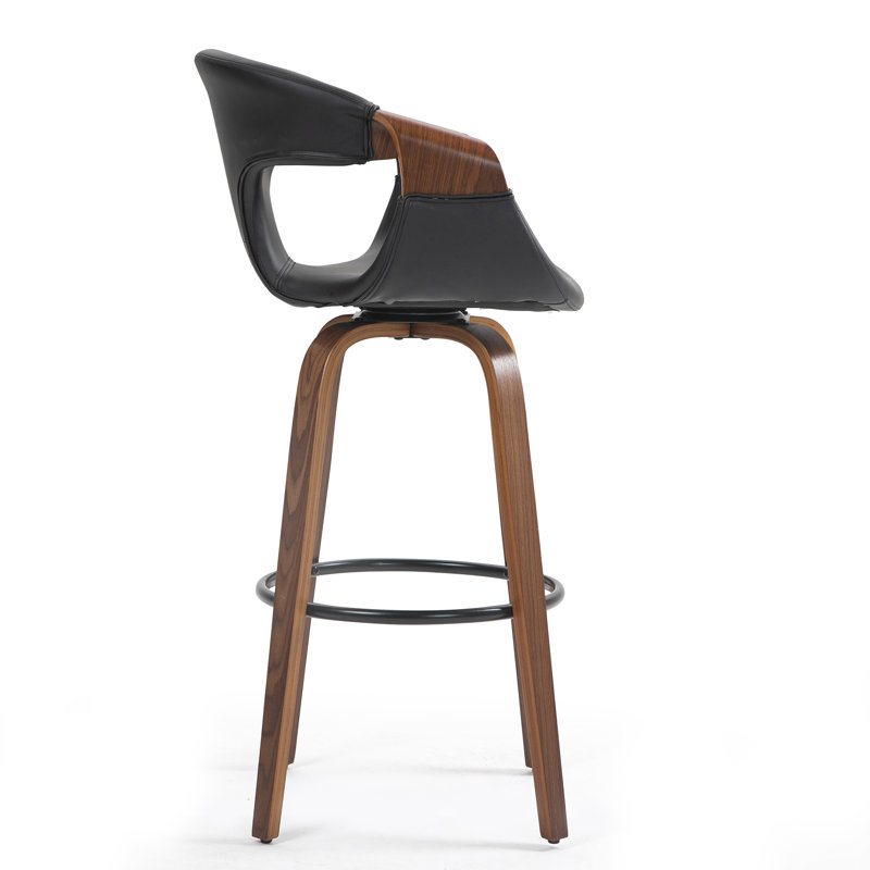Pompano Swivel Upholstered Counter Stool, Counter Stool (25.6" Seat Height)