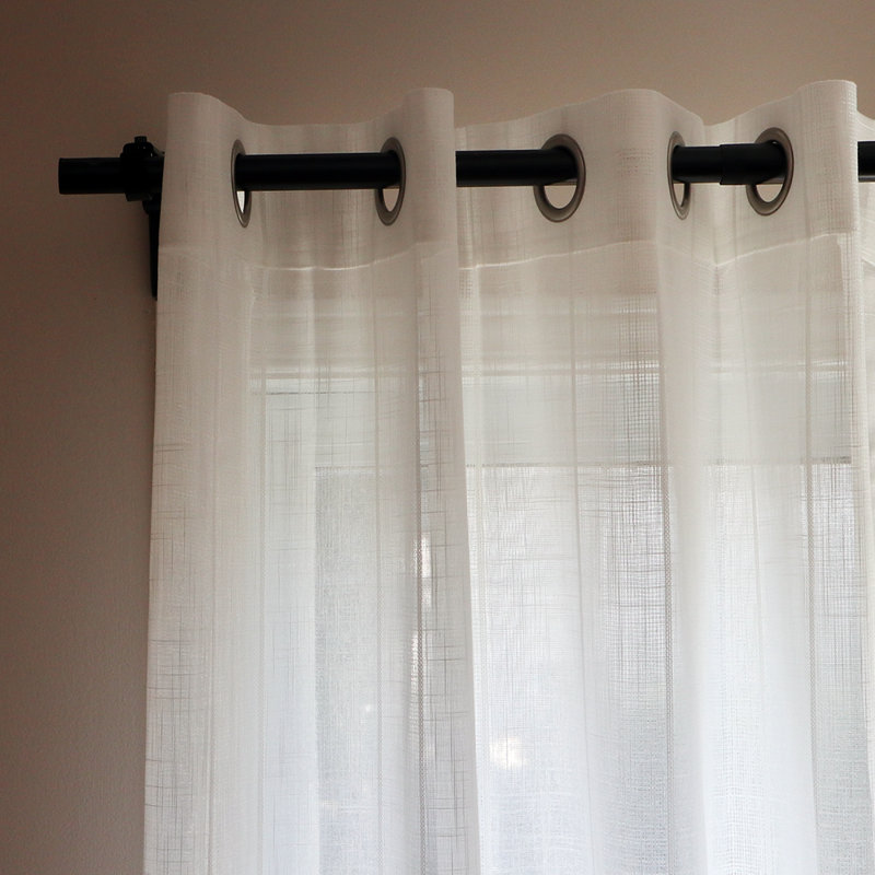 Mundford Semi Sheer Curtain Single Panel, 80.00" W x 95.00" L