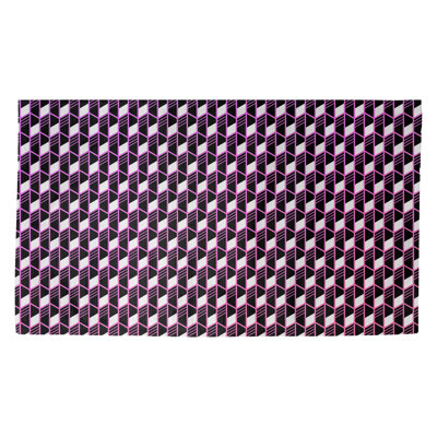 Tapis géométrique mauve/rose Avicia