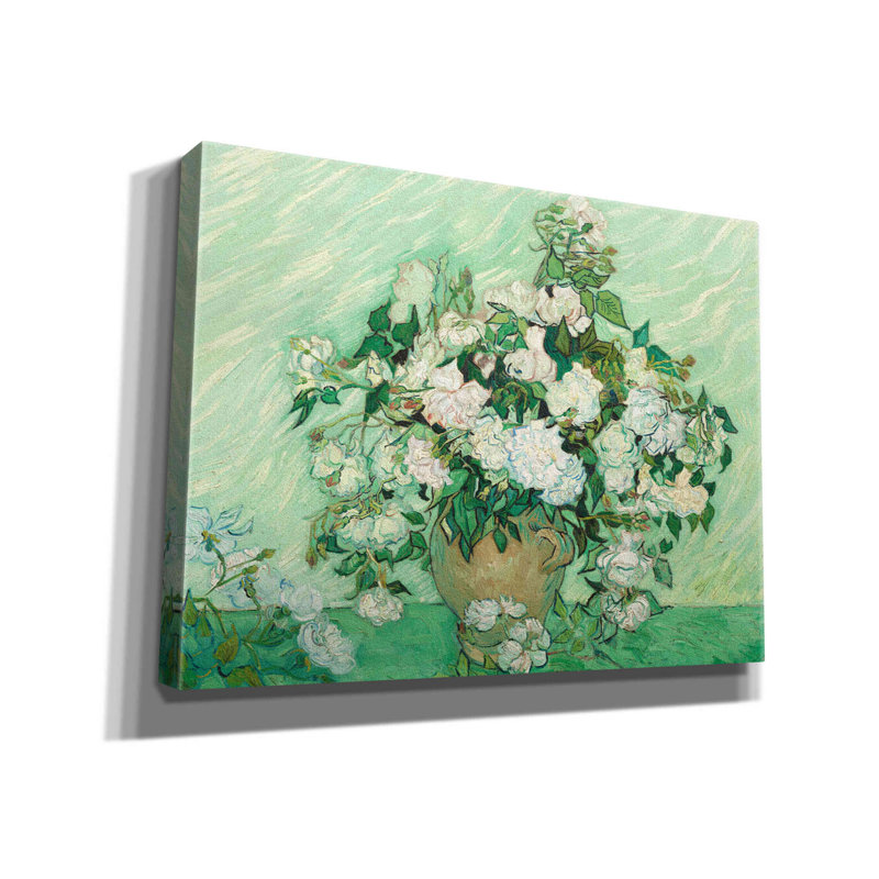 «Roses» par Vincent Van Gogh, estampe numérique sur toile, H 12 po x l 16 po x P 0,75 po