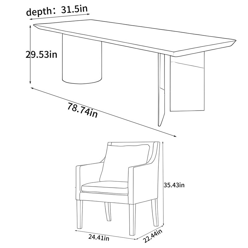 Italian minimalist office desk