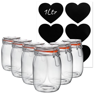 Glass Jar - Set of 6