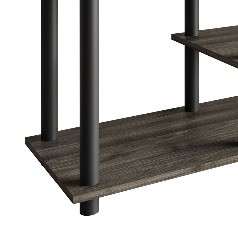 Meuble télé 3 niveaux Easy Twist, Gris foncé