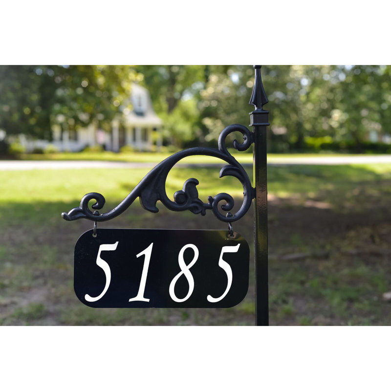 Annandale Double-Sided Reflective Yard Address Post- 30", Yes