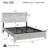 platform bed frame with LED lights and charging station cushion-910167487