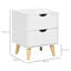 40cm W Engineered Wood Bedside Table