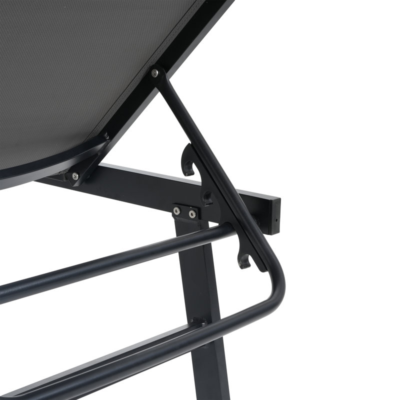 Christine Outdoor Chaise Lounge with Table