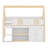 Space-Saving Low Rise Bed Featuring Access Stairs, Built-In Cupboards, Display Shelves and Customizable Light System