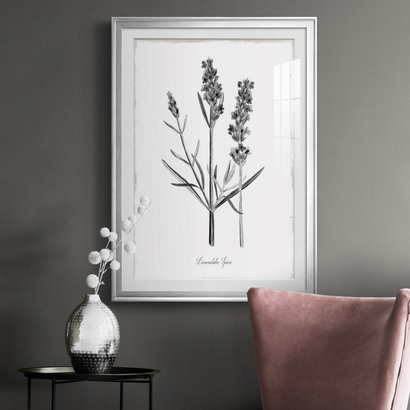 Simplement lavande - Cadre photo, reproduction d'art sur papier, Silver Framed Paper, H 30,5 po x l 42,5 po x P 1,5 po