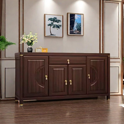 New Chinese Style Solid Wood Sideboard