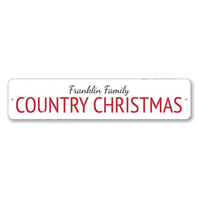Enseigne en aluminium Country Country