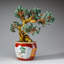 Genuine Green Aventurine Gemstone Bonsai Tree in Round Ceramic Pot (11")