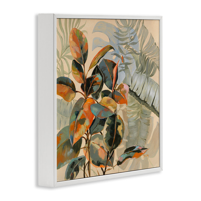 Giclée encadrée, chaleur tropicale, par Dusza, H 12 po x l 12 po, Estampe numérique encadrée blanc bord de mer