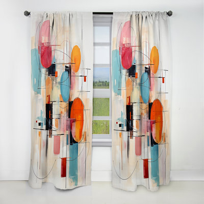 Cedarpoint - Midcentury Abstract Blackout Curtain - 1 Panels