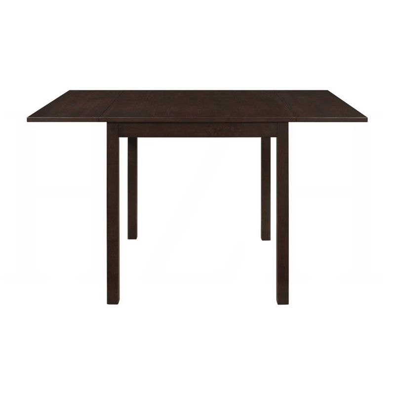 Rectangular Extension Dining Table, 52 Inch, Cappuccino Finish