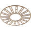 Médaillon de plafond en bois d'aulne 28 po x 10 1/8 po x T 1/4 po-63412157-63412168