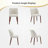 Upholstered Dining Chair with Wood Legs, Wing Backrest, Wooden Kitchen Chair with Thick Cushions-911603742-924502969