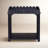 Madeline Scalloped Rectangle Side Table Navy Blue-529836942