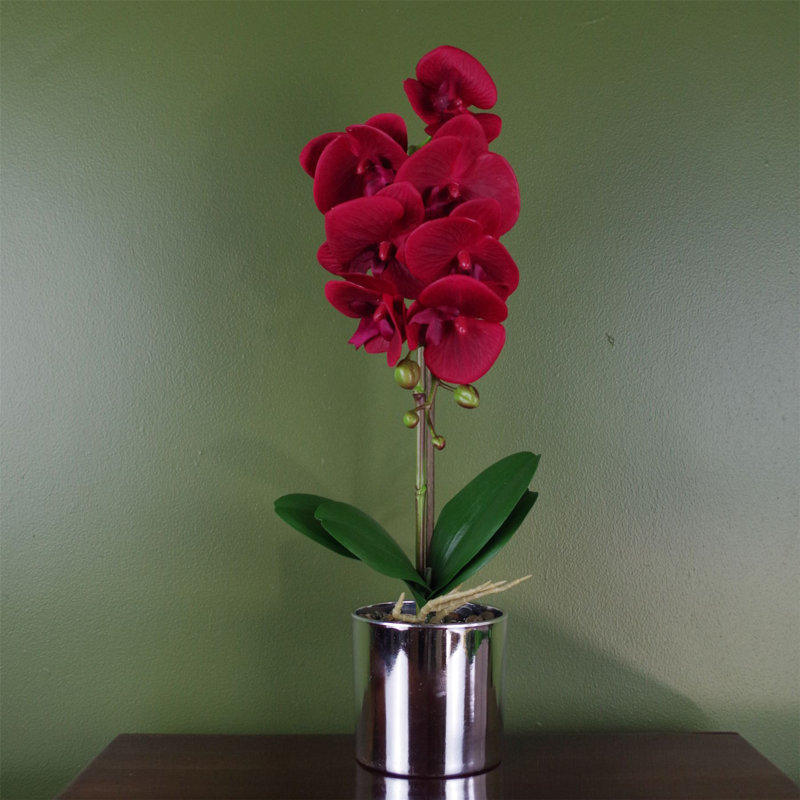 Artificial Arrangement in Pot, Red