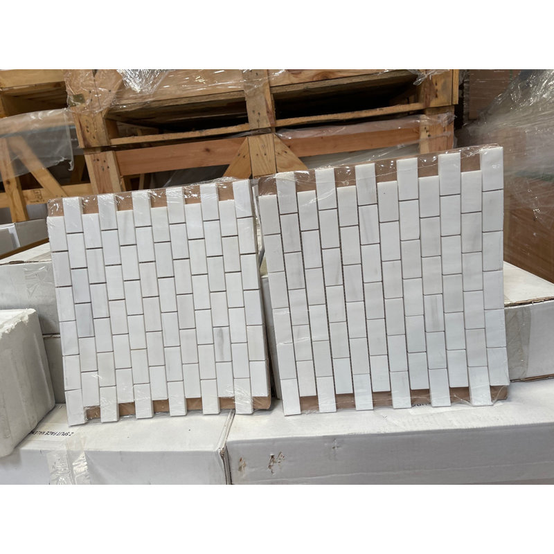 Carreau de mosaïque en marbre et brique