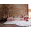 Hippy Cotton Polka Dots Area Rug in Pink/Beige