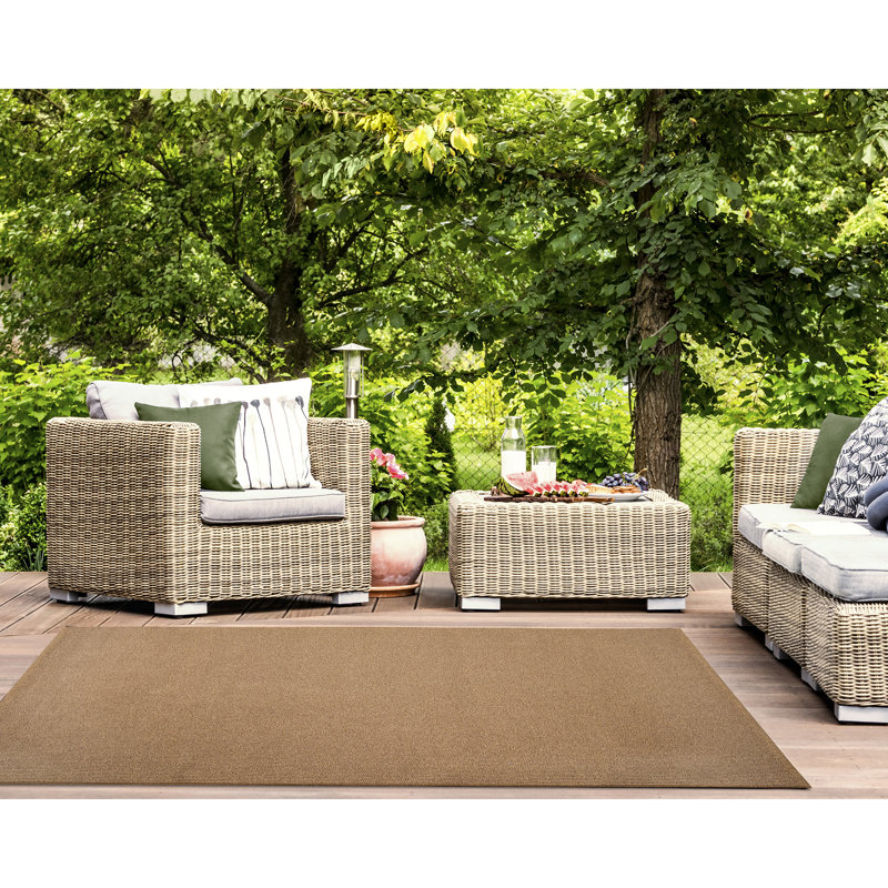 Tapis intérieur / extérieur en sisal Hubertusz, Rectangle 8 pi 3 po x 11 pi 6 po