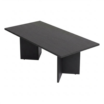 Calderon Rectangular Coffee Table With Slab Pedestals