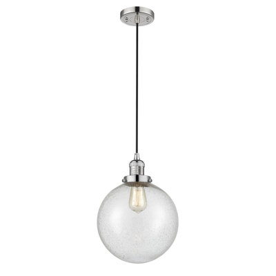 Luminaire suspendu sphère simple à 1 lumière Clermont