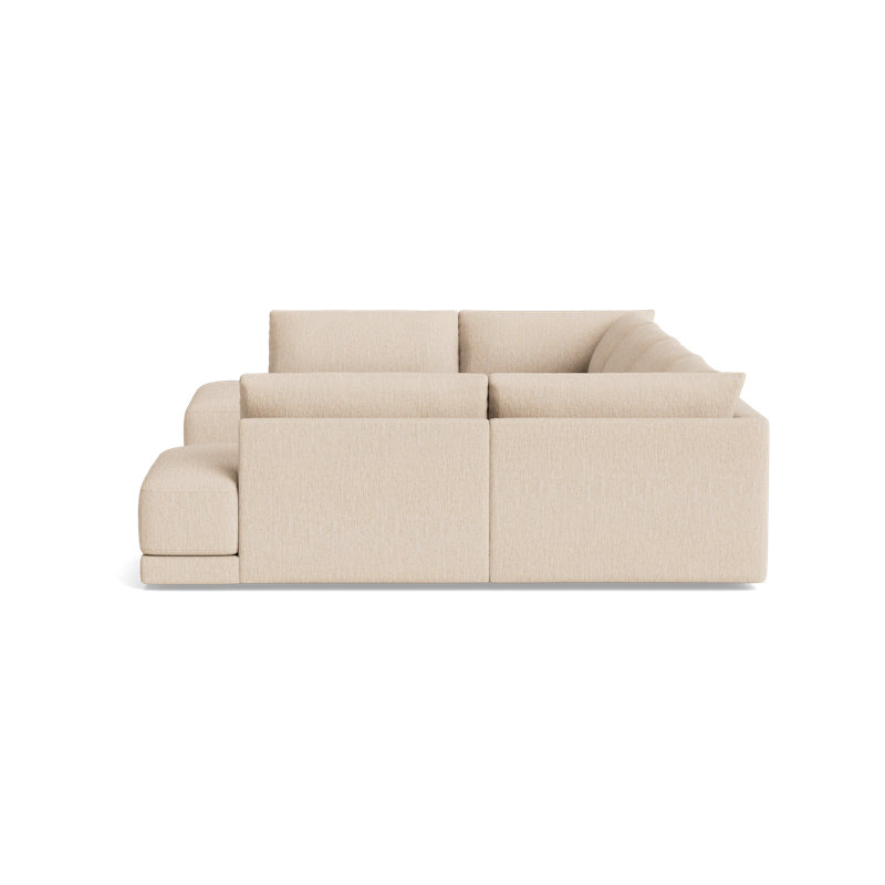 Eva Sectional, Plush Woven - Tan