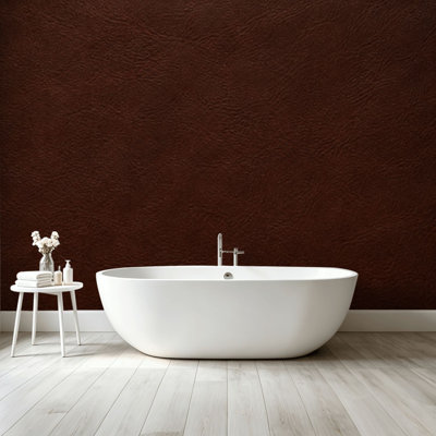 Peel and Stick Wallpaper Wall Mural Brown leather genuine leather Wall Art Self Adhesive and Removable