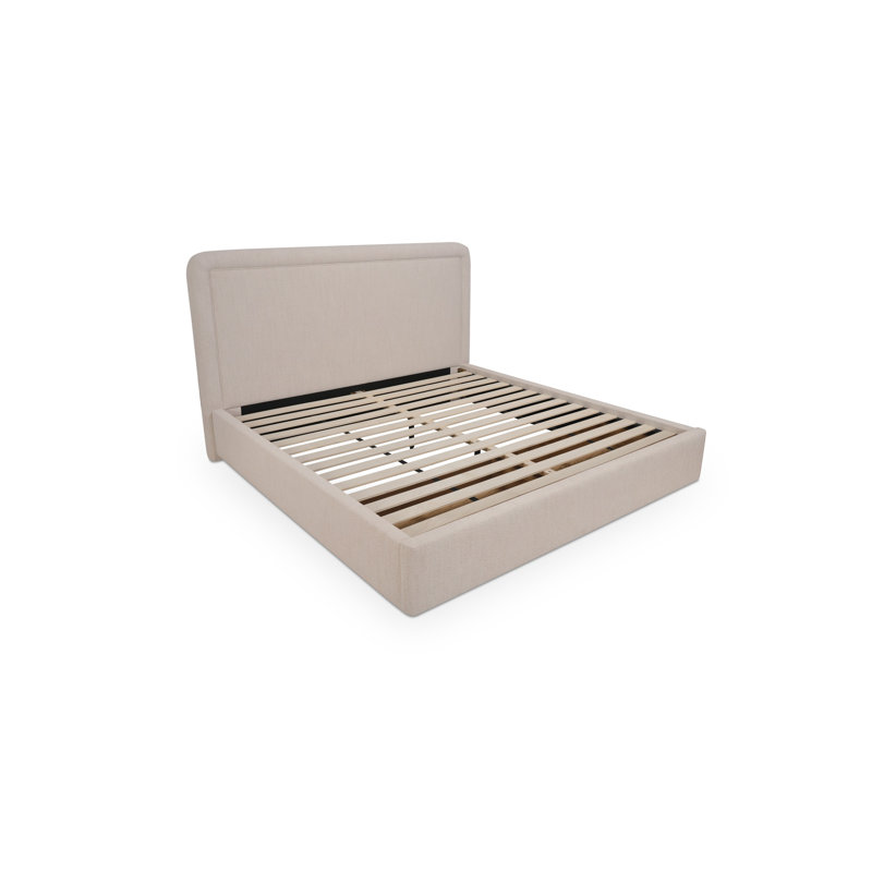 Simon Queen Storage Bed Brown, Beige, King