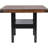 Transitional, Counter Height Dining , Rectangular Mango Oak Table, Grey Upholstered Chairs, Dinner Dining Fixed Mango Finish, Solid Back Beige Party